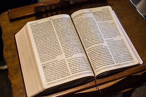 Bible on Podium